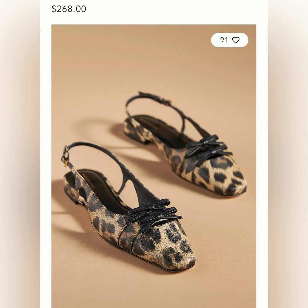 NEW Reformation Tammy Slingback Flats - Size 7.5